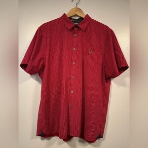 Ted baker size 6 bottom down short sleeve shirt flower print